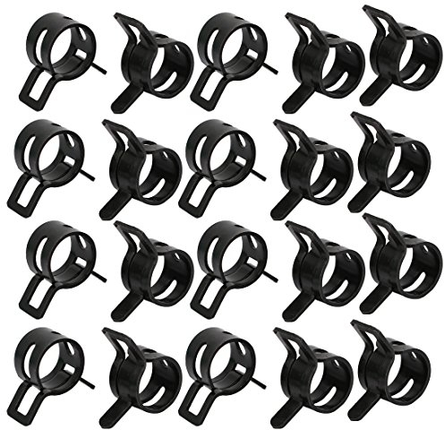 sourcing map 20 Stück 10mm Feder Schlauchschelle Federbandschelle Rohrschelle Schlauch Klemme DE de