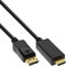 InLine Câble convertisseur DisplayPort vers HDMI 4K/60Hz Noir 5 m