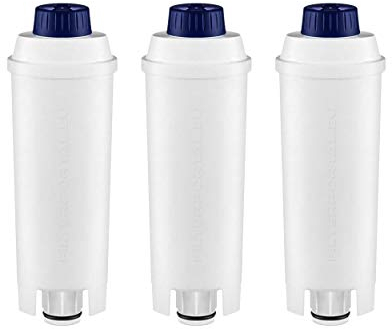 3-pack Wasserfilter kompatibel mit DeLonghi DLS C002 Kaffeemaschinen Filterpatronen, DLSC002, SER 3017, Magnifica, Caffe, Cappuccino, ECAM, ESAM, ETAM, BCO, EC