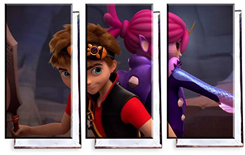 Unified Distribution Zak Storm - Dreiteiler (120x80 cm) Kunstdruck auf Leinwand • erstklassige Druckqualität • Dekoration • Wandbild