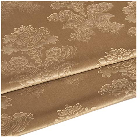 NAKAN Geprägter Samtstoff Möbelstoff Meterware 140cm Breit Im Vintage-Stil für Polster, Heimdekoration, Näharbeiten, Sofa-Stuhlbezug, Vorhang(Color:Gold)…