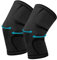 1 Paar Kniebandagen, atmungsaktive elastische Kniebandage für Männer und Frauen – Anti-Rutsch-Kniebandage Unterstützung für Gelenkschmerzen, Bänder, Arthritis Schmerzlinderung, Sport, Laufen (Medium)
