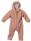 disana WALK-OVERALL, 100% Bio-Merinowolle GOTS, IVN Best | mit Umklappbündchen | Newborn Baby Kleinkind Kind Unisex | Made in Germany | Rosé Gr. 98-104