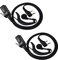 UAYESOK 2 Pin G Form Ohrhörer Serveillance Headset Kopfhörer Inline PTT Mikrofon für Funkgeräte Kenwood 2 Pin TK-3501 Baofeng UV-5R 888S UV-82 Puxing Retevis Wouxun TYT Midland G10(2 Stück)