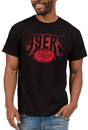 Junk Food Unisex Spotlight NFL T-Shirt, Black, 3X-Large