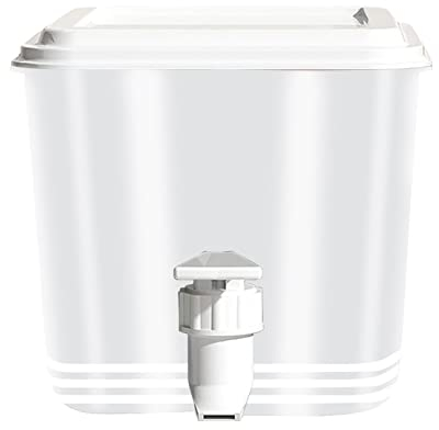 3 Piezas de hervidor frío con Grifo - Dispensador de Bebidas heladas en refrigerador con Grifo, dispensador de Bebidas de Frutas, contenedor de Bebidas para Cocina, hogar, Fiesta, Bar, 5 l