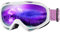 OutdoorMaster Unisex Skibrille OTG für Damen und Herren, Snowboard Brille Schneebrille 100% UV-Schutz skibrille für brillenträger, Anti-Nebel Snowboard Brille Ski Goggles für Jungen (VLT17%)