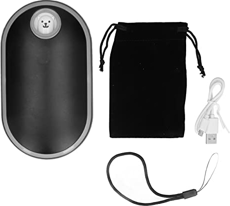YUMILI Wiederaufladbarer Handwärmer - 10000 mAh 3-Gang-Temperatureinstellbarer Handwärmer, multifunktionaler elektrischer LED-Handwärmer Power Bank