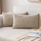 MIULEE Kordsamt Kissenbezug Kissenbezüge Dekorative Kissenhülle Moderne Sofakissen Dekokissen Couchkissen Zierkissen Weicher für Sofa Wohnzimmer Schlafzimmer 2er Set 40x60 cm Hellbraun