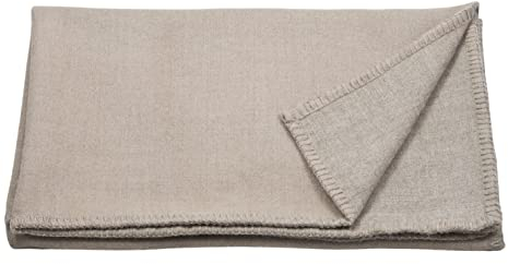 Generisch Babydecke Royal 100% Baby Alpaka - Doubleface Beige Taupe
