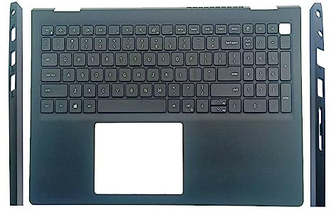 RTDPART Reposamanos para portátil para DELL Vostro 15 3510 3515 3520 3525 0TPXKP TPXKP USB con Teclado retroiluminado en inglés EE. UU.