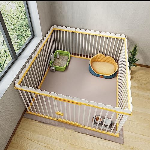 beaka Welpenlaufstall Tierlaufstall Freigehege Hunde Laufstall - Freilaufgehe Für Hund, Welpen & Andere Haustiere - Tierlaufstall Einfache Installation (Color : A, Size : 136 * 136 * 50CM)