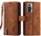 VEEMOS Handyhülle für Xiaomi Redmi Note 10 Pro hülle Klappbar Handytasche Schutzhülle Klapphülle mit Kartenfach Handy Tasche Book Cover Flip Case Ständer - Braun