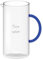 WD LIFESTYLECARAFFA IN VETRO CON MANICO BLU 1,3 LITRI