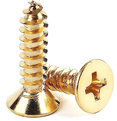 M2 M2,5 M3 ~ M8 Messing Senkkopf Phillips flache selbstschneidende Schraube metrisches Gewinde Holzschrauben, M5