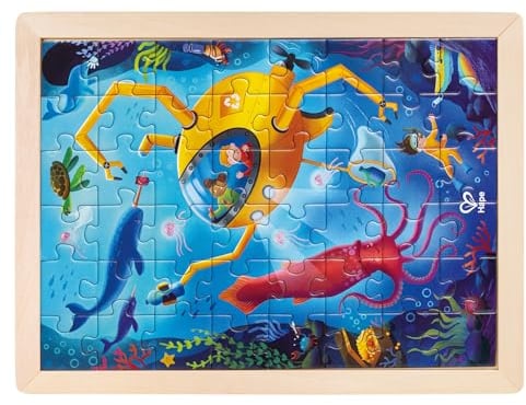 Rette-den-Ozean-Puzzle, 48 Teile, inklusive Holzrahmen und Malvorlage