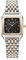 BURKER Damenuhr Macy, Quadratische Damen Armbanduhr Gliederarmband Edelstahl Analog Quarz 3-ATM Wasserdicht Geschenk für Frau, Freundin, Mama - 26 mm - Schwarz Gold Silber
