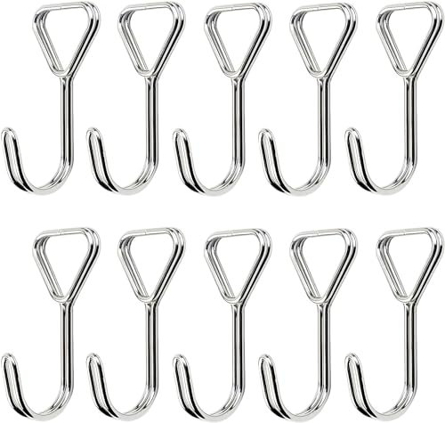 KOMUNJ 10 ganci a spirale, gancio di espansione, cinghie di tensione, ganci per teloni, ganci in acciaio inox, per rimorchi, teloni, camion, barca, moto, bicicletta