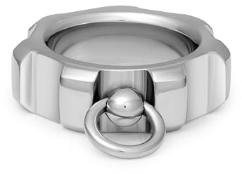 Mens-Shop24 Massiver Ring der O Fingerring, Sklavenring, Edelstahl poliert
