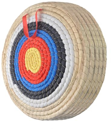 Zielscheibe Bogenschießen, Handgefertigte Bogenschießscheiben aus Stroh. traditionelle Strohscheibe für Pfeil und Bogen, geeignet für Recurve-Bögen - Langbogenscheibe - Einsatz im Freien(5 Layers)