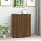 QJBSAVVA Sideboard, Büroschrank Vorratsschrank mit Türen Wohnwand Modern Tv Schrank Hoch Geeignet für Bäder Küche Wohnzimmer Schlafzimmer Braun Eichen-Optik 60x30x75 cm Holzwerkstoff