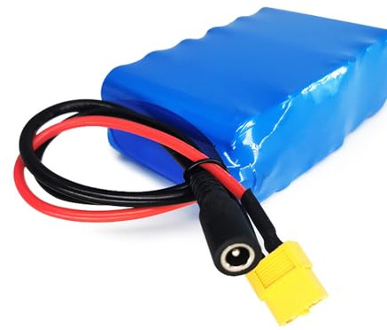 WILLQ 12V 22000mAh 18000mAh Battery Pack Rechargeable Nest Boat Lithium Battery High Power Remote Control Fishing Bait Boat Battery with DC and XT60 Plug,12V18000mAh
