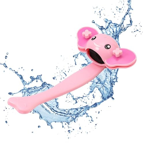 Badewannen-Wasserhahn-Set, Wasserhahn-Verlängerungsrohr, Wasserhahn | Filterkopf, niedliche Tier-Wasserhahn-Verlängerung, Griffverlängerung, Badezimmer-Armaturen-Verlängerung,