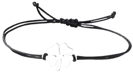 SpetngSake Kleeblatt Armband, Glücksbringer Vierblättriges Damen, Glücksarmband Mit Silber Klee-Blatt für Mutmacher Prüfung Operation, Mütter, Ehefrauen, Geliebte, Schwestern