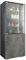 Vladon Vitrine Granada, Made in Germany, Vitrinenschrank mit Glastür und Glaseinsatz, Anthrazit matt/Beton Dunkel Optik (50 x 122,5 x 34,5 cm)