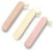 3PCS Travel Makeup Brush Holder, Soft Silicone Makeup Brush Organizer, Portable Cosmetic Face Brushes Holder with Anti-Fall Out Zipper Closure, Travel Size for Cosmetic Pouch