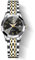 OLEVS Damen Uhr Gold Silber Edelstahlband Analoger Quarz Damenuhr Klassisches Luxus Schwarz Kleines Gesicht Arabische Ziffern Diamanten Uhr Damen Leuchtend Wasserdicht mit Datum Watches for Women