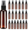 sourcing map Paquete de 20 botellas de pulverización, 2 onzas, 60 ml, reutilizables, de plástico vacía, mini juego de botellas de viaje, pequeños recipientes de líquidos recargables para uso