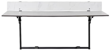 ZXCASDF Tisch für balkongeländer klappbar，gartentisch klappbar，，Beistelltisch wetterfest，grilltisch，Hängetisch klein Outdoor，5-Fach höhenverstellbarer Klapptisch(B)
