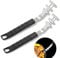 BNGXR Resistente al calor, elevador de parrilla, acero inoxidable, protección contra quemaduras, mango antideslizante y ergonómico, accesorios para barbacoa, herramientas para camping