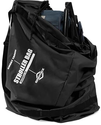 GREMEX Transporttasche Kinderwagen Universelle - Kinderwagen Transporttasche Flugzeug - Kinderwagen taschehülle Flugzeug - Wasserdichter Reißfester Kinderwagen Tasche Flug - Kinderwagen Tasche Groß