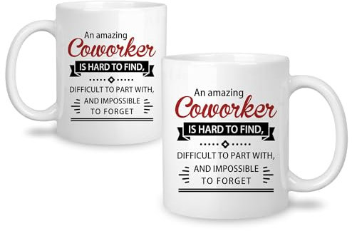 Amazing Coworker Mugs for Colleagues - Farewell & Retirement Gifts - 11oz Coffee Cups