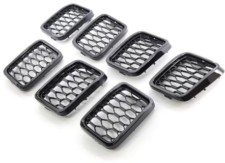 Griglia Paraurti Anteriore Superiore Cofano Per Gr&an&d Ch&er&ok&ee 2017 2018 2019 2020 2021 Maglia a nido d'ape Griglia di copertura Trim Decor Auto Paraurti anteriore Griglia da corsa AntiGraffio Pa