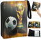 Sammelalbum Fußball Karten, Fussball Sammelkarten Album Ordner 50 Seiten 400 Karten Sammelkarten Album Fussball 4 Taschen, Sammelmappe Fussballkarten, Karten Halter Für Fußball Basketball