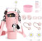 Accesorios para Stanley Cup, Bolsa para Stanley Cup, Accesorios Stanley Cup con Bandolera Ajustable, Straw Accessories for Stanley Cup, para Stanley Cup 40oz(Rosa)