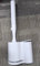 Redagod Escobillas de Baño Eléctrica, 2025 Actualizado Moderno Recargable Cepillo Electrico Limpieza Hogar con 5 Esponjas Jabonosas Desechables, Montaje en Suelo o Pared Toilet Brush para Inodoro Baño