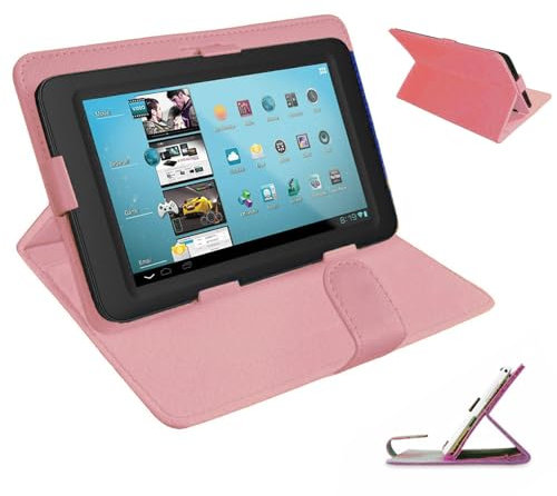Universal Case for All 10 inch Tablet,Cover for 10.1 inch Tab, Travel Portable Protective Folio Leather Stand Shell for All Kinds of 9.6-10.5 inch Android/iOS/Windows Tablet (Ross Gold)