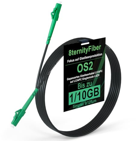 8ternityFiber OS2 Gepanzertes Glasfaserkabel LCA auf LCA 1 m/3 ft
