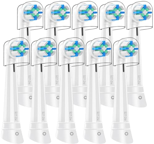 10 Stück IO Aufsteckbürsten Kompatibel mit Oral B IO, Aufsteckbürsten Kompatibel mit Oral B IO 2/3/4/5/6/7/8/9/10 Zahnbürste Elektrische (Weiß)