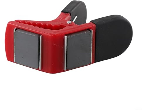 Gdfnmogo Magnetic Paint Brush Holder Clip with for Tin Opener for Painting and DIY Tasks, Sturdy Plastic Clamp Keeps Brushes Secure and Accessible, Handy Tool(Red)