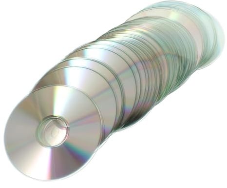 HIAKDOFT 50 Stück DIY CD Scheiben Reflektierend Bastelmaterial Sicher und Langlebig Kreative Haushaltsdeko für Vogelabwehr und Handwerksprojekte zum Basteln und Gestalten