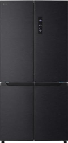 LG GMM42ABBEH Multi-Door Kühlschrank mit Gefrierfach (600 L, Energieklasse E) mit Multi-Airflow Umluftkühlung, Express Cooling & Express Freeze, Total No Frost, Schwarz