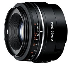 Sony SAL85F28, Porträt-Objektiv (85 mm, F2,8 SAM, A-Mount Vollformat geeignet für A99 Serie) schwarz