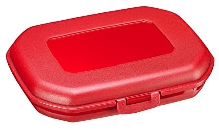 Westmark Brotdose/Snackbox -Mini- 300 ml, mit Klick-Verschluss, Höhe: ca. 3,7 cm, Kunststoff, Rot, 23512270