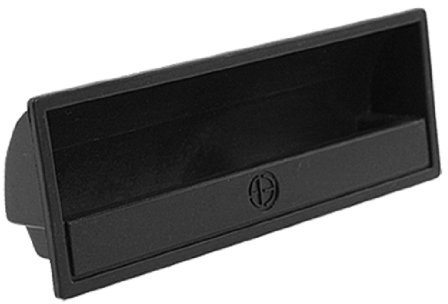 Sourcingmap a11081600ux0020 Plastic Rectangle Flush Pull Handle Cabinet Drawer Fitting-Black