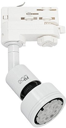 CLE PURI LED GU10 weiss 3 Ph. Stromschienstrahler f. Erco Staff Lival Eutrac Global Schiene max. 50W